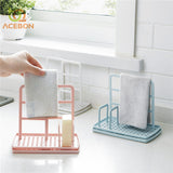 ACEBON 1 PCS Storage Rack Standing Type Sponge Holder Shelf Plate For Pad Towel Mutifuctional Organizer Home Kitchen Accessories