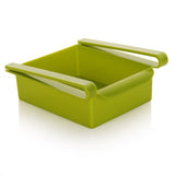 4 Colors Durable Slide Kitchen Fridge Freezer Space Saver Organizer Storage Rack Shelf Holder Drawer