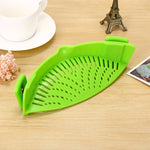 Silicone Colanders Kitchen Clip On Pot Strainer Drainer For Draining Liquid Univers Draining Pasta Vegetable Tool DropShipping