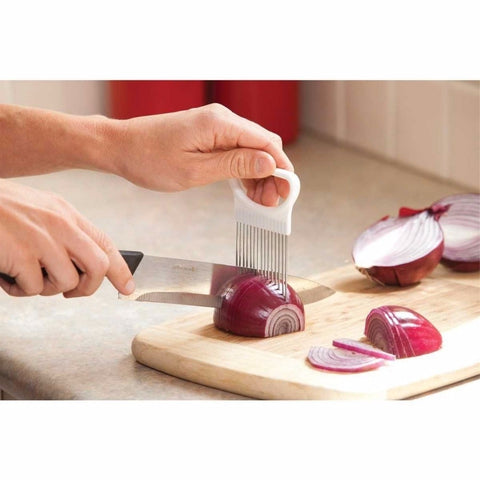 kitchen tool Slicers stainless steel onion fork Tomato Onion vegetable slicer kitchen accessories