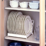 mylb Kitchen Foldable Dish Plate Drying Rack Organizer Drainer Plastic Storage Holder